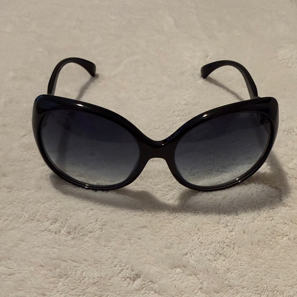 Jimmy Choo Black Oversized Gradient Women's Sunglasses